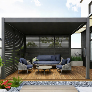 <span class=keywords><strong>Pergola</strong></span> <span class=keywords><strong>en</strong></span> aluminium sur mesure pour patio arrière <span class=keywords><strong>avec</strong></span> système de toiture intelligent <span class=keywords><strong>et</strong></span> portes coulissantes <span class=keywords><strong>en</strong></span> <span class=keywords><strong>verre</strong></span> sans cadre - Product Image 3