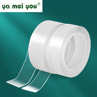 Acrílico transparente de doble cara lavable, sin rastro, multifuncional Nano cinta de doble cara para uso doméstico