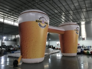 Arche de bouteille de bière gonflable personnalisée et attrayante, porte de bière gonflable pour l'Oktoberfest - Product Image 6