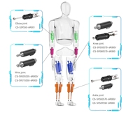 Actuador Lineal Eléctrico sin Escobillas de Imán Permanente para Aplicaciones de Robots Humanoides, DC12V 24V 48V, Carrera 35mm, Carga 0.3kg, Planetario