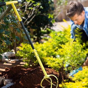 Râteau à terre, désherbeur, aérateur de pelouse, <span class=keywords><strong>outil</strong></span> de décompactage de <span class=keywords><strong>jardin</strong></span>, <span class=keywords><strong>outil</strong></span> de perforation, griffe de <span class=keywords><strong>jardin</strong></span> <span class=keywords><strong>pour</strong></span> usage domestique - Product Image 4