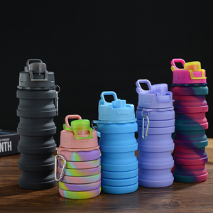 Nouvelle bouteille d'eau pliable en silicone, idéale pour les voyages et les activités de plein air - Product Image 4