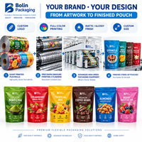 Sachets souples personnalisés imprimés sur mesure, vente en gros d'emballages flexibles, OEM ODM, emballage alimentaire