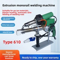 Nouvelle machine de soudage à une seule couture pour géomembrane HDPE imperméable, pour feuilles et tuyaux en PP, extrusion double étage 220V