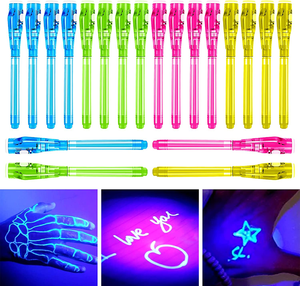 Bolígrafo de <span class=keywords><strong>tinta</strong></span> <span class=keywords><strong>invisible</strong></span> estilo niña con marcador mágico de luz UV para mensajes secretos y bolsas de golosinas para niños juguete - Product Image 2