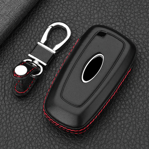 Étui de protection pour clé en cuir 4D&CKC, <span class=keywords><strong>5</strong></span> boutons, pour Ford <span class=keywords><strong>Fusion</strong></span>, Mustang, Edge, Explorer 2018 - Product Image 6