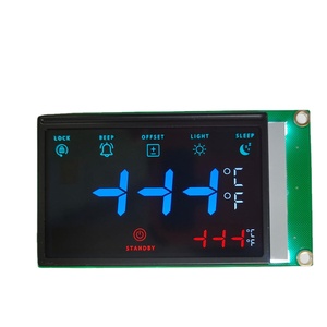 Kích thước tùy chỉnh va đen tiêu cực Chế độ 3 chữ số 7 đoạn LCD Bảng hiển thị đèn nền trắng cho thiết bị nhà 12 giờ - Product Image 3