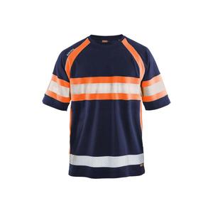 BLAKLADER - 333710518953XL <b>Hi</b>-<b>Vis</b> UV T-shirt Navy blue/<b>Orange</b> - EAN 7330509523179 <b>HI</b>-<b>VIS</b> WORKWEAR - Product Image 1