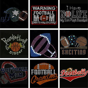 Nueva venta al por mayor de diamantes de imitación completos DIY accesorios de <span class=keywords><strong>ropa</strong></span> estampado en caliente dibujo <span class=keywords><strong>pegatinas</strong></span> de diamantes de imitación <span class=keywords><strong>para</strong></span> jugar impresión de transferencia - Product Image 4