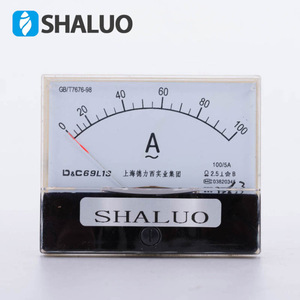 Amperímetro de Panel Shaluo Dc69l13, 100 5A, Medidor de Corriente Alterna Monofásico, Clase B 2.5 - Product Image 1