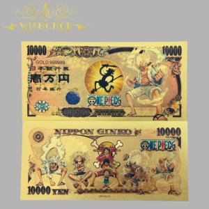 Billets de banque japonais Luffy Anime 2026, billets de banque Luffy Gear Fourth plaqués or 24 carats pour les cadeaux des fans - Product Image 6