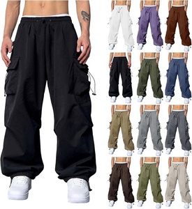 Pantalon cargo parachute pour hommes et couples, coupe ample et décontractée, style <span class=keywords><strong>harem</strong></span> hip-hop, streetwear urbain, vêtements hipster, pantalon baggy - Product Image 2
