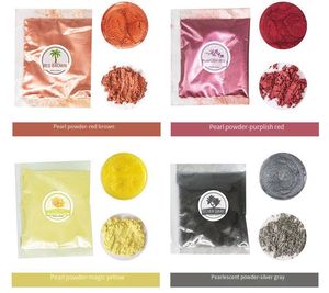 Polvo de perlas cruzadas, purpurina de sirena Ji, bricolaje, resina epoxi, bolsa de barro de cristal, 10g de polvo de mica - Product Image 3