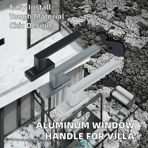 Manija de Ventana Moderna de Aleación de Aluminio con Apertura Exterior Ajustable de Última Tecnología para Puerta de Balcón de Hotel o Villa - Product Image 2