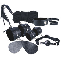 Vente flash - Ensemble de 7 jouets sexuels pour couples en cuir imperméable IPX5, en peluche, accessoires SM en provenance de Chine