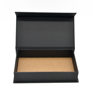 Boîte cadeau personnalisée en forme de livre noir avec fermeture magnétique, revêtement UV, lamination brillante mate, gaufrage, carton rigide, taille personnalisée, logo - Product Image 5