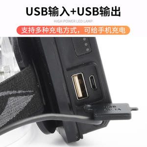 Linterna frontal telescópica P70 con zoom, luz LED recargable de 3600 mAh para pesca nocturna y uso en exteriores - Product Image 5