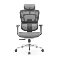 Nouvelle chaise de bureau ergonomique moderne à dossier haut en tissu maillé, pivotante, pour personnel de direction