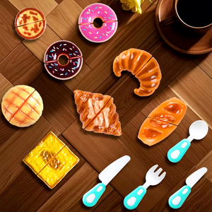 Juego de Juguetes Educativos de Cocina para Niños: Set de Comida de Juguete para Cortar, Accesorios de Cocina Preescolar para Niños Pequeños - Product Image 2