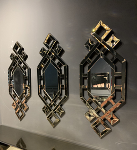 Specchio Decorativo di Lusso per <span class=keywords><strong>Soggiorno</strong></span>, Specchio da Parete con Effetto Diamante Frantumato per Casa e Hotel - Product Image 2