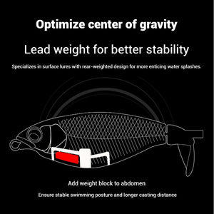 Isca Flutuante de Plástico Ultralight de 6g 11g para Pesca de Snakehead, Bluegill, Tilápia e Peixe Mandarim em Todas as Condições de Água - Product Image 5