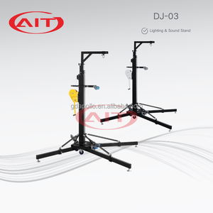 AIT DJ-03 Torre de Iluminación Plegable de Aluminio y Acero de 5.5m con Manivela, Capacidad de 200KG, Ajustable y Resistente - Product Image 3