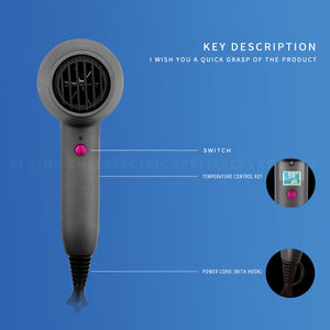 Kemei 9949 Vente chaude Sèche-cheveux professionnel à ions négatifs pour la maison à bas prix KM 9949 - Product Image 6