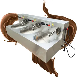 Máquina comercial de fundición de Chocolate, dispositivo eléctrico de acero inoxidable para templar Chocolate, OEM, 24KG por lote