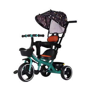 Tricycle Push 3 en 1 pour enfants avec roues en mousse et <span class=keywords><strong>parasol</strong></span> pour enfants de 2 à 4 ans - Product Image 1