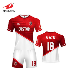 Foreign trade digital printing 100% polyester custom football T shirt for team - Product Image 1