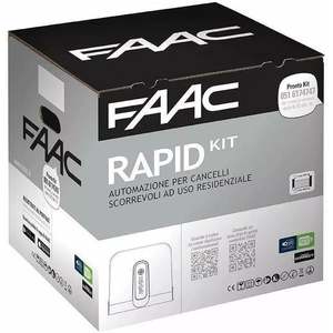 Kit rapide FAAC 24V pour automatisation de portail coulissant, poids maximal 400 kg, IP44, design contemporain - Product Image 2