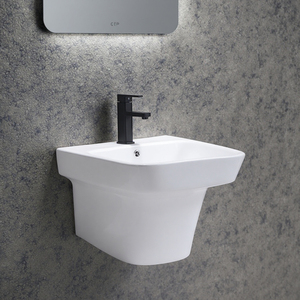 Rettangolare cina casa bianco sanitari in ceramica da parete appeso bacino volto a parete lavaggio a mano bacino del lavandino del <span class=keywords><strong>bagno</strong></span> - Product Image 4