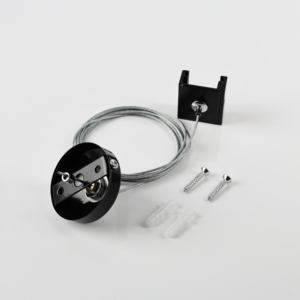 Kit d'accessoires de suspension pour système d'éclairage sur rail LED à 6 fils et 3 circuits en aluminium, idéal pour l'utilisation avec les spots sur rail DALI - Product Image 1