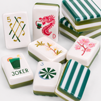 Mahjong Amerika Modern Mewah Desain Bunga Segar Asal Guangdong Pengalaman Produksi 15 Tahun Termasuk Tas Pembawa