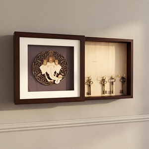 Modern Design 5-Layer Multifunction Wooden Frame Wall Mounted <b>Shadow</b> <b>Box</b> Storage for Living Room Decor - Product Image 1