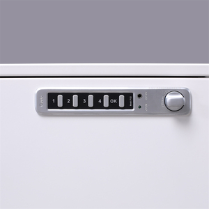 Minimalist White 3 <b>Drawer</b> Steel <b>Filing</b> Cabinet with Code Lock for Home Office - Product Image 5
