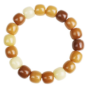สร้อยข้อมือรากบัวติขัดเงาแบบธรรมชาติ สำหรับทุกเพศทุกวัย สวมใส่ได้ทุกวัน ประดับด้วยลูกปัดหลากชนิด - Product Image 5