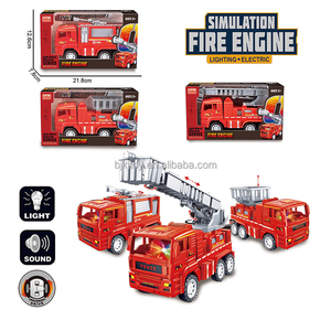 Venta al por mayor B/o Eléctrico Niños Venta al por mayor Bombero Camión Coche <span class=keywords><strong>Juguete</strong></span> Con Música Ligera Para Niños Pequeños Navidad Cumpleaños Regalo Coche Sets - Product Image 5
