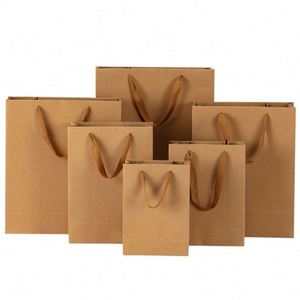 Sacs de shopping en kraft recyclé personnalisés de qualité supérieure, sacs en papier uni violet avec logo, vente en gros - Product Image 2