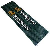 Tapete de Silicona Ecológico para Barra de Bar, Diseño Personalizado con Motivos Caninos, Antideslizante, Color Negro, Certificado para Bares y Restaurantes