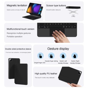 Clavier magique tactile TrackPad pour Xiaomi Pad 7 2024 11.2 "Mi Pad 7 <span class=keywords><strong>MiPad</strong></span> 7 Pro Mipad7 Smart Cover rétro-éclairage étui magnétique - Product Image 5