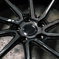 Jantes de camion en aluminium forgé concaves profondes noires pleine taille Trurim 17-19 pouces 5x127/6x139.7/8x170 pour XK30/XK40