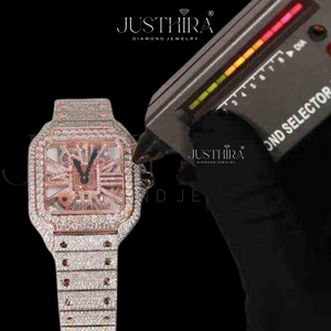 Hot Sale on Ice Out Moissanite Diamond Quartz <b>Watch</b> Men Hip Hop Luxury Bling <b>Waterproof</b> Wristwatch Available At Best Price - Product Image 5