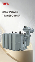 Transformateur de puissance immergé dans l'huile triphasé YIFA 35 kV, transformateur de distribution 35/0,4 kV, enroulement en cuivre, norme IEC