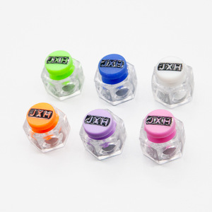 Hexagonal Spring Buckles Colored <b>Plastic</b> Double Hole Bag Accessories Jxh Hxp Pattern Fashion Spring 2024 - Product Image 2