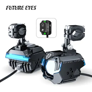 FUTURE EYES F30-P Wired Backlight Switch Warning DRL Auxiliary LED Motorcycle Fog Lights