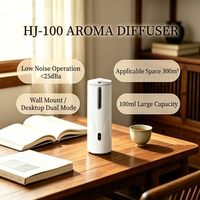 Diffuseur de parfum sans eau à deux fluides 100 ml, double usage mural et de table, en plastique, avec minuterie APP, pour hôtel, commerce et maison, silencieux 35 dB, alimentation Type-C