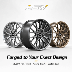 ล้อฟอร์จ LS8139 แบบหลายก้าน สีดำขอบกลึง 5x114.3 5x120 5x112 ขนาด 18 19 20 นิ้ว สำหรับ BMW Audi VW Golf - Product Image 5