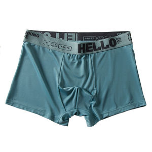 Paquete de 10 Calzoncillos Boxer de Seda de Hielo para Hombre, Ropa Interior Transpirable de Verano, Calzoncillos con Diseño en U, Lencería Transpirable y Sexy - Product Image 3