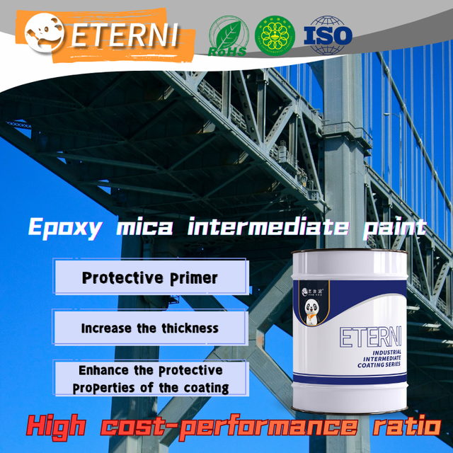 ETERNI Factory Wholesale Epoxy Mica Intermediate Coating Superior Barrier Protection for Metal Coatings Industrial Brush